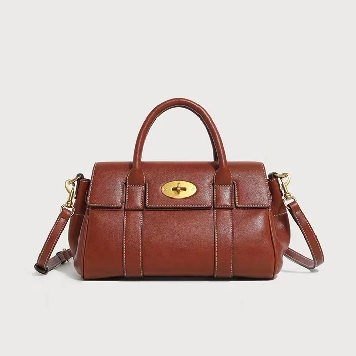 【敏敏】2024新设计GY时尚休闲百搭单肩斜包焦糖棕