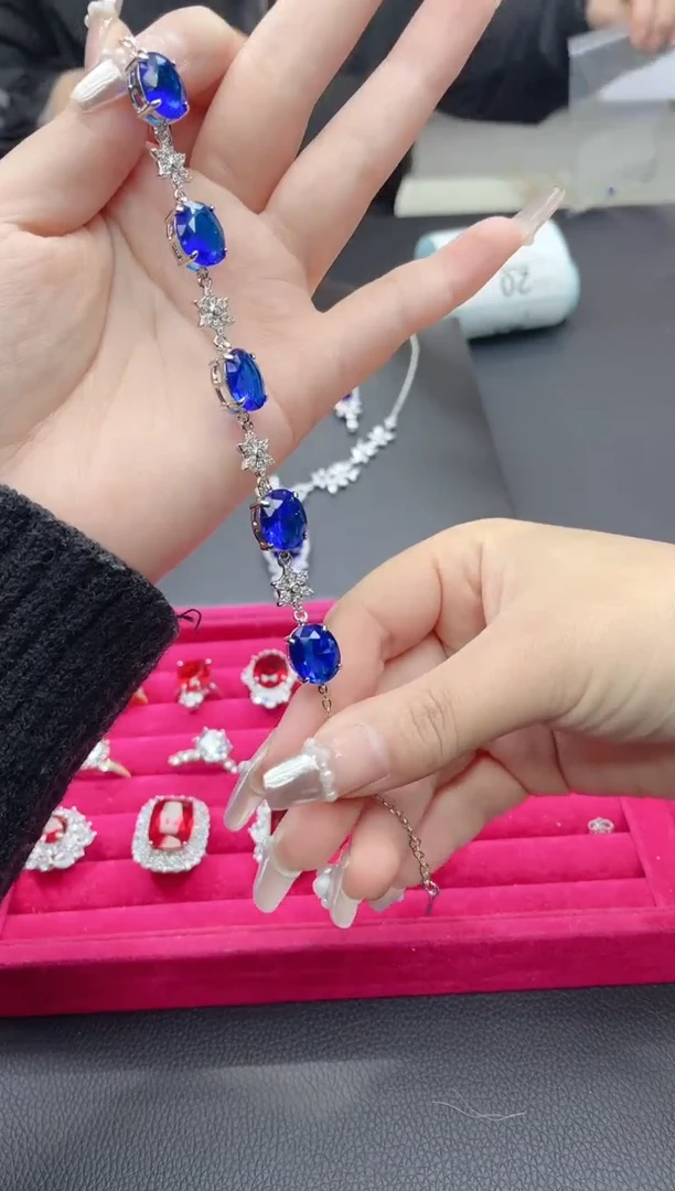 【闪购商品】钻石手链银S925镶嵌D19