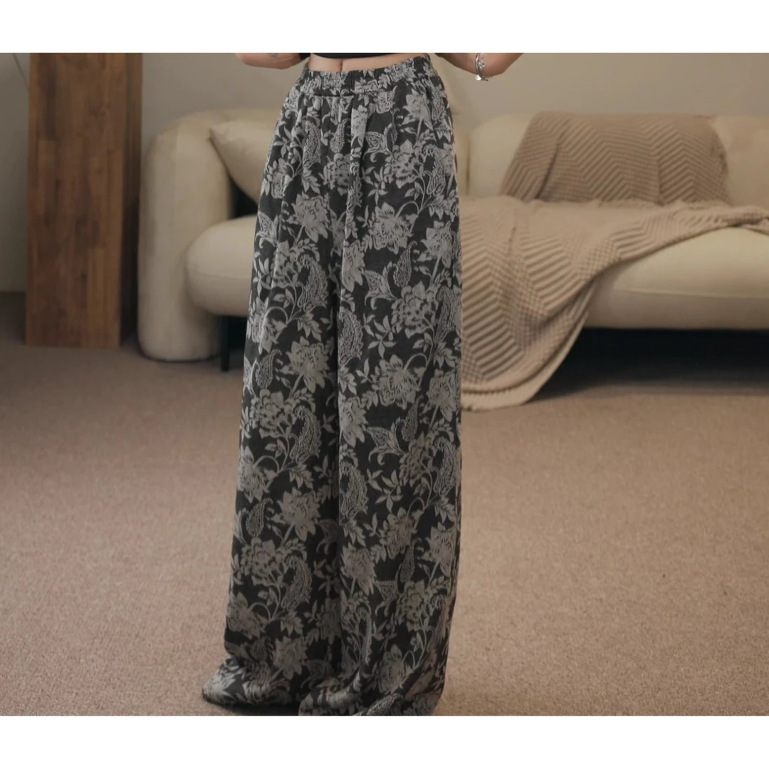 卢尚原创/花色拖地裤240818