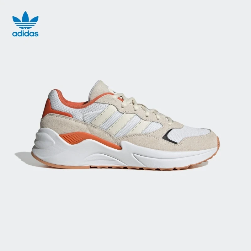 阿迪达斯官方三叶草女款经典舒适时尚跑步运动鞋adidas HQ1848