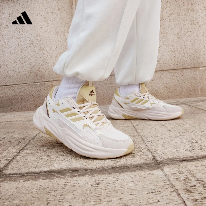 「波波鞋」阿迪达斯官方男女款欧若风厚底休闲老爹鞋 OZWAVE JR3198