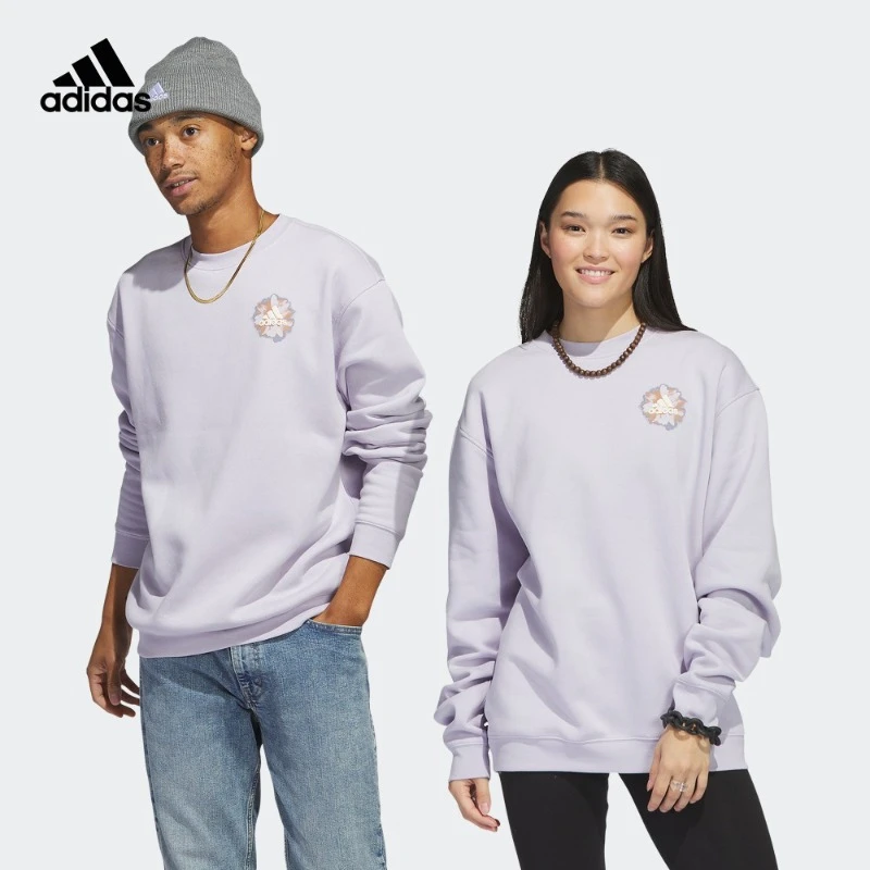 阿迪达斯官网 男女款宽松套头卫衣 adidas BLOM G CREW UF HT3147