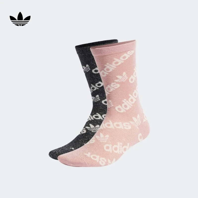 阿迪达斯三叶草 男女款经典运动休闲袜 adidas SOCK 2PP HM2283