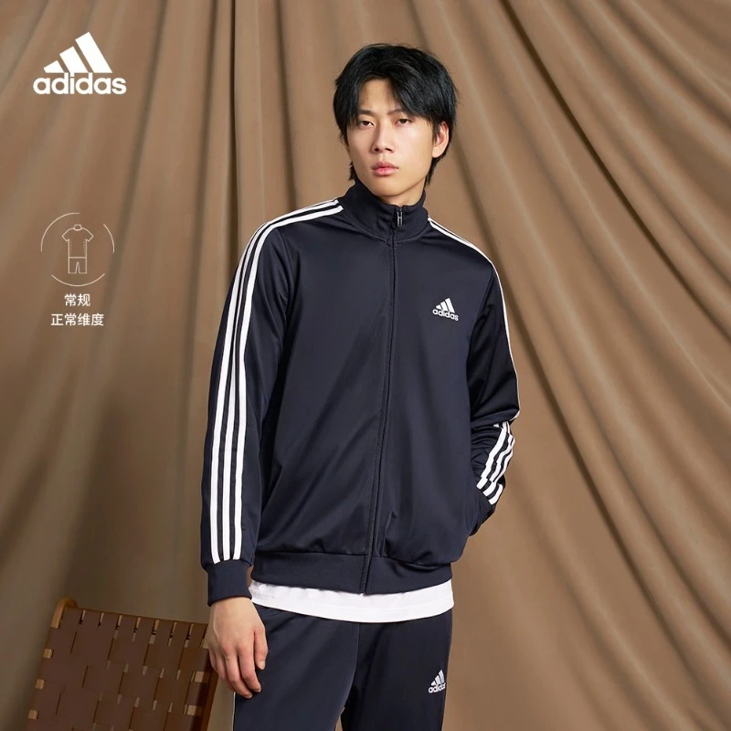 阿迪达斯官方轻运动复古时尚舒适长袖套装 adidas M 3S TR GK9658