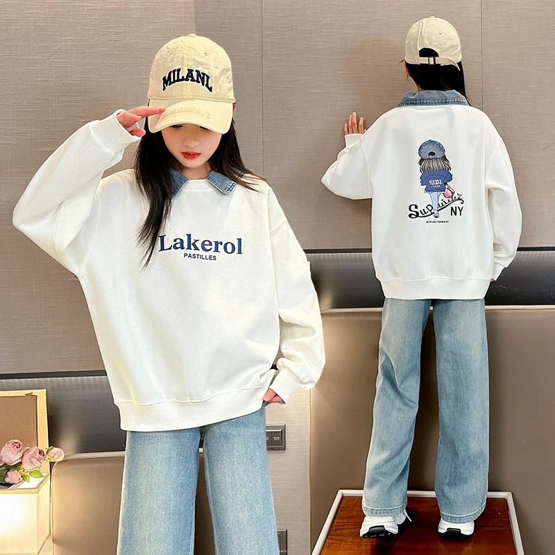 女童春秋套装大女孩网红儿童秋装时髦运动洋气炸街秋季潮衣服8岁9