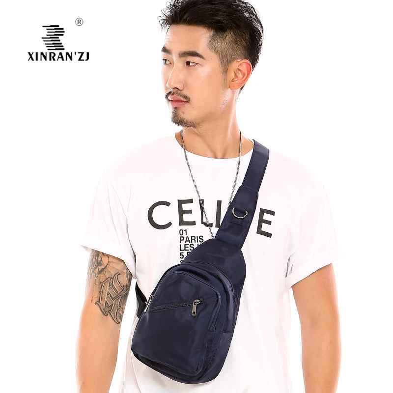 轻便防水男士休闲迷你小型胸包休闲旅行随身男单肩胞包通勤男小包