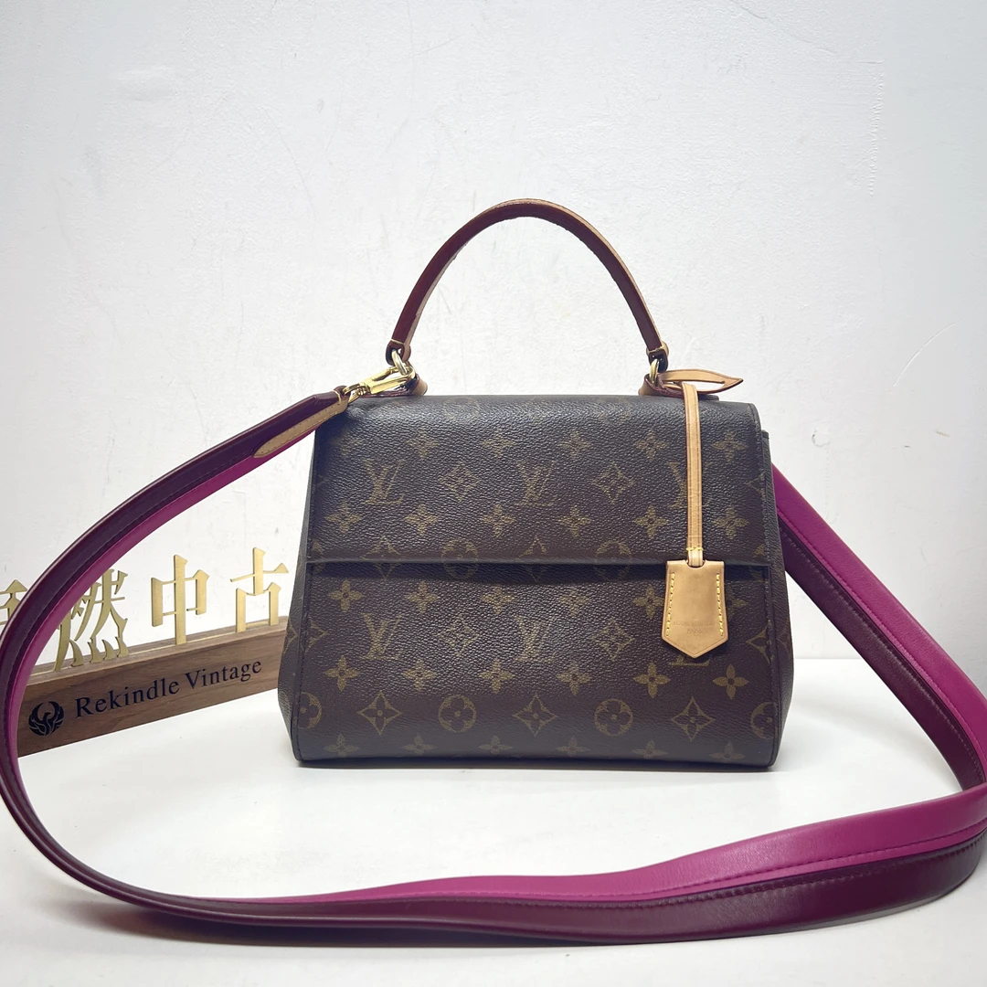 95新 LouisVuitton/路易威登 复燃精选/LV 老花克鲁尼斜挎包