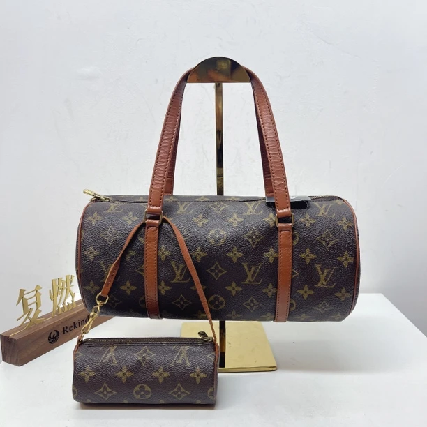95新 LouisVuitton/路易威登 复燃精选/老花巴比龙30子母