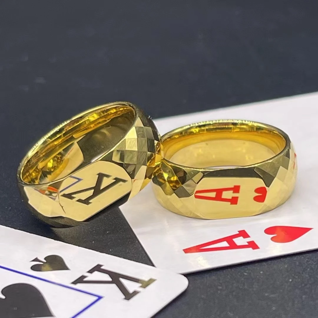 魔术高清 预言底照戒指 亮面 钨钢0.8戒指道具多样耐磨手指
