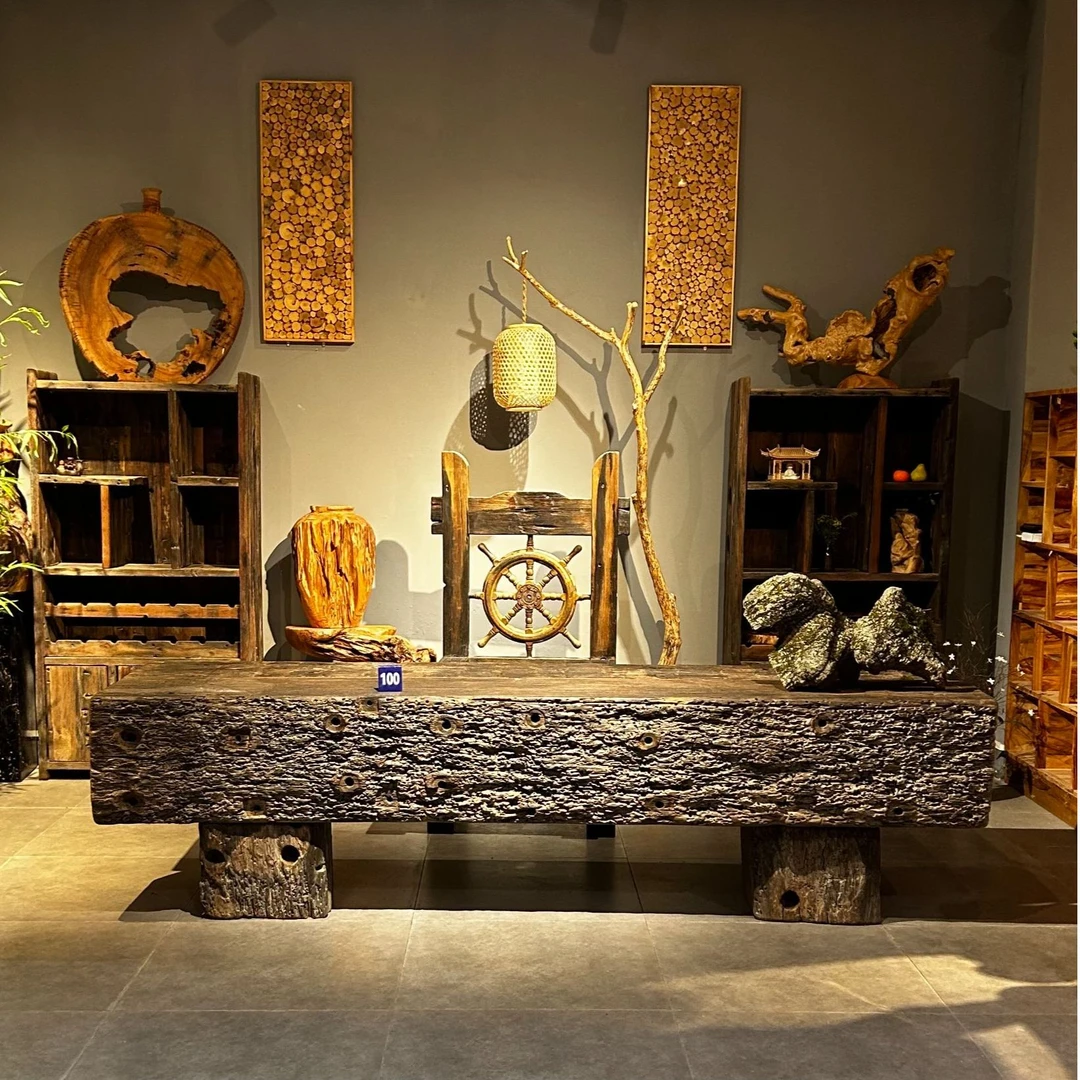 大型茶台、茶桌、原木、艺术、实木、工艺、纹理、耐用、实用、根雕茶桌