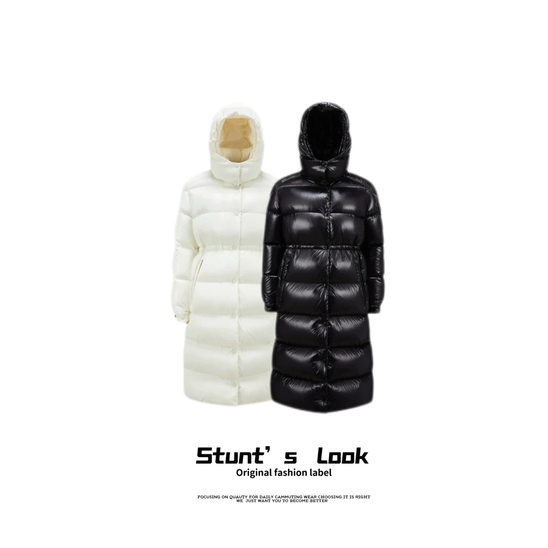 新款时尚百搭休闲简约保暖长款羽绒服1031