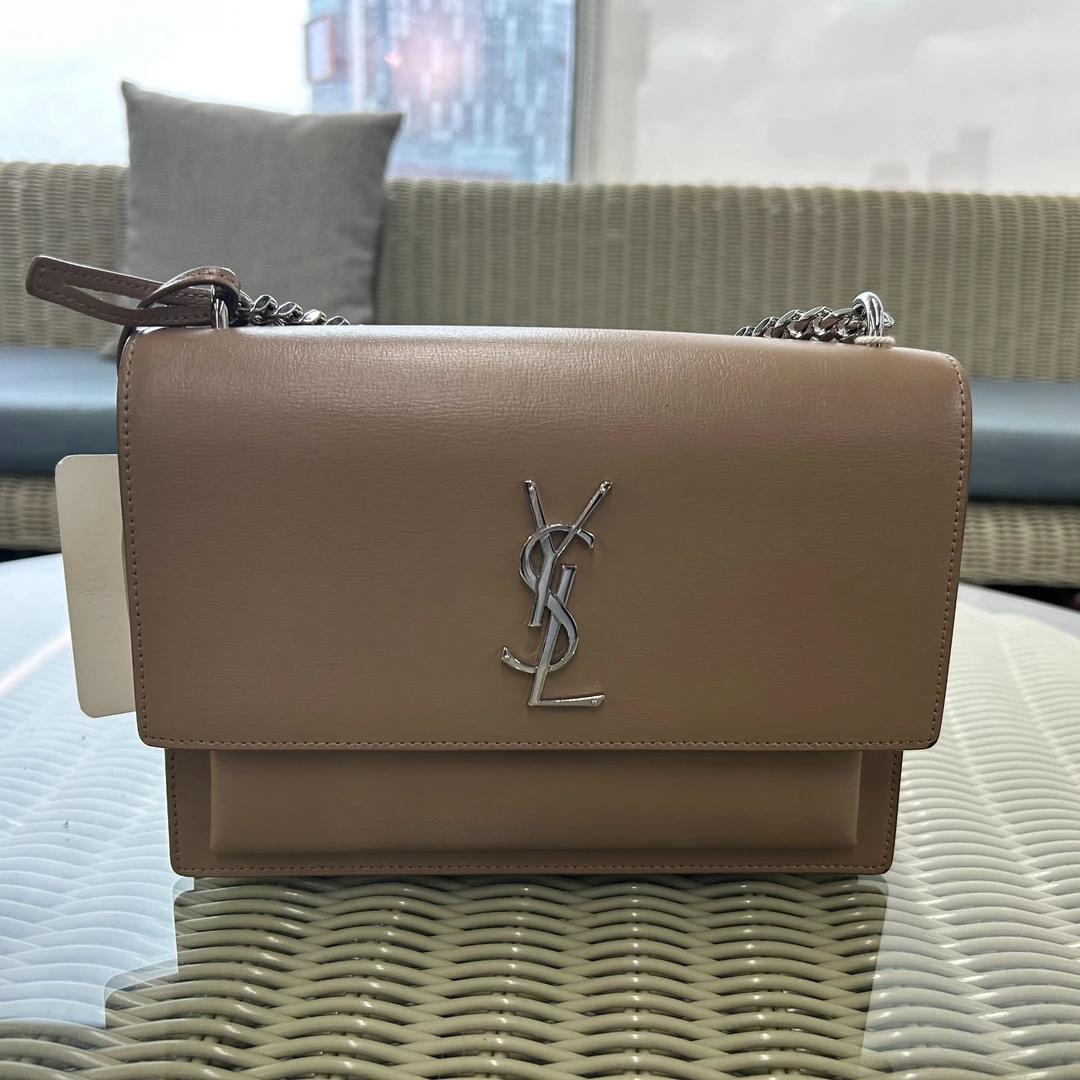 99新 YSL/圣罗兰 99新圣罗兰 日落中号 奶茶色 单肩包