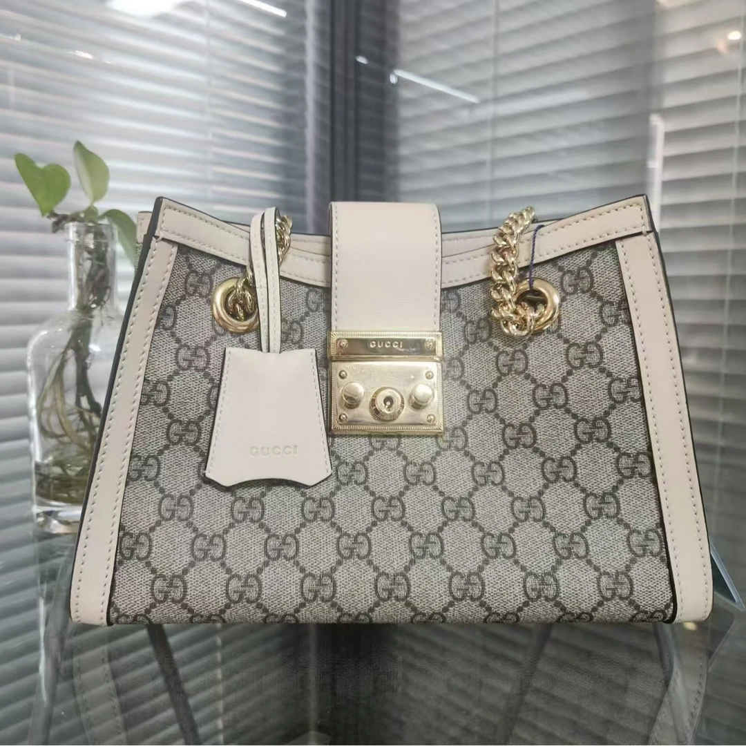 99新 GUCCI/古驰 97新古驰padlock 白色老花