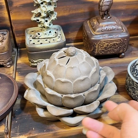 陶瓷香炉茶具摆件