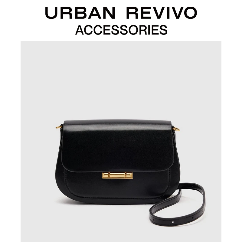 URBAN REVIVO2024冬季新款女士经典通勤单肩斜挎包UAWB40430