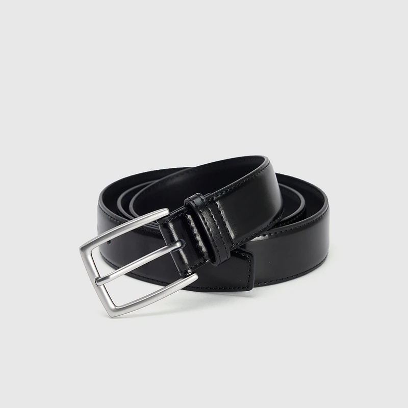 URBAN REVIVO2024秋季新款男经典方头扣腰带宽皮带UAMA40099