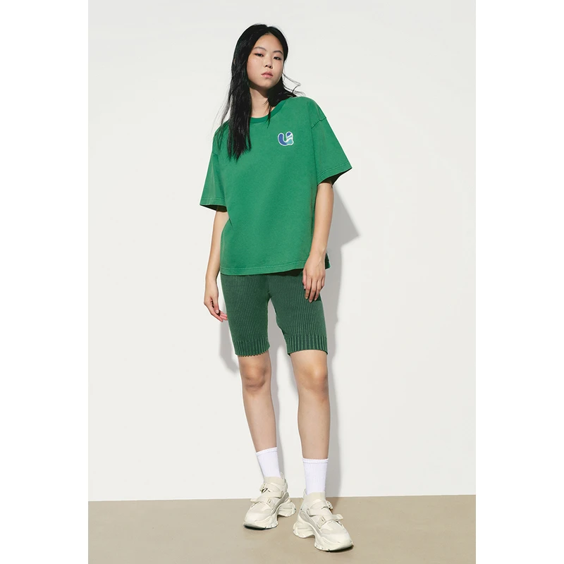 UR秋季新款女装时尚欧美高街辣妹风个性修身针织裤UWL930008