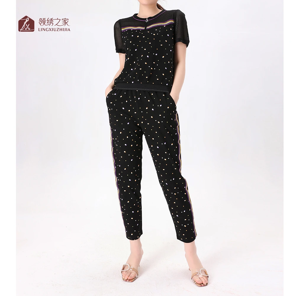 休闲时尚减龄修身套装#YB16671A+YB16672C百搭显瘦气质宽松洋气