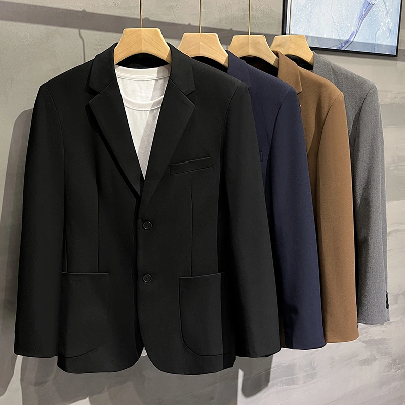 2024新秋款西服外套男士西装套装轻熟风高级感加大码休闲修身商务