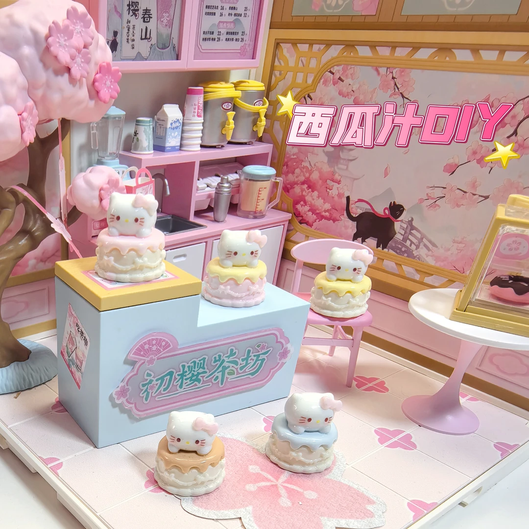 【西瓜定制--立体KT头蛋糕】立体diy树脂饰品可爱小配件