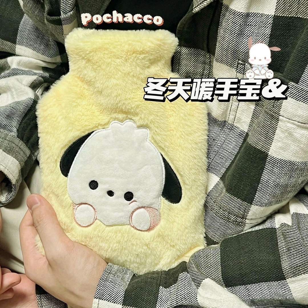 可爱帕恰狗毛绒注水热水袋大号卡通灌水暖水袋女学生敷肚子暖宝yj