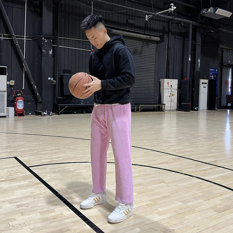 Drakcle Boo孟博龙同款灯芯绒限定美式男士百搭直筒运动休闲长裤