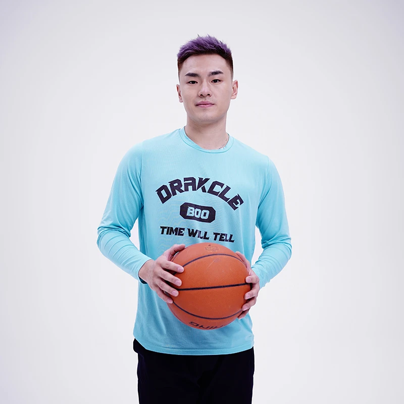Drakcle Boo孟博龙同款美式男篮球训练服秋冬运动投篮服长袖T恤潮