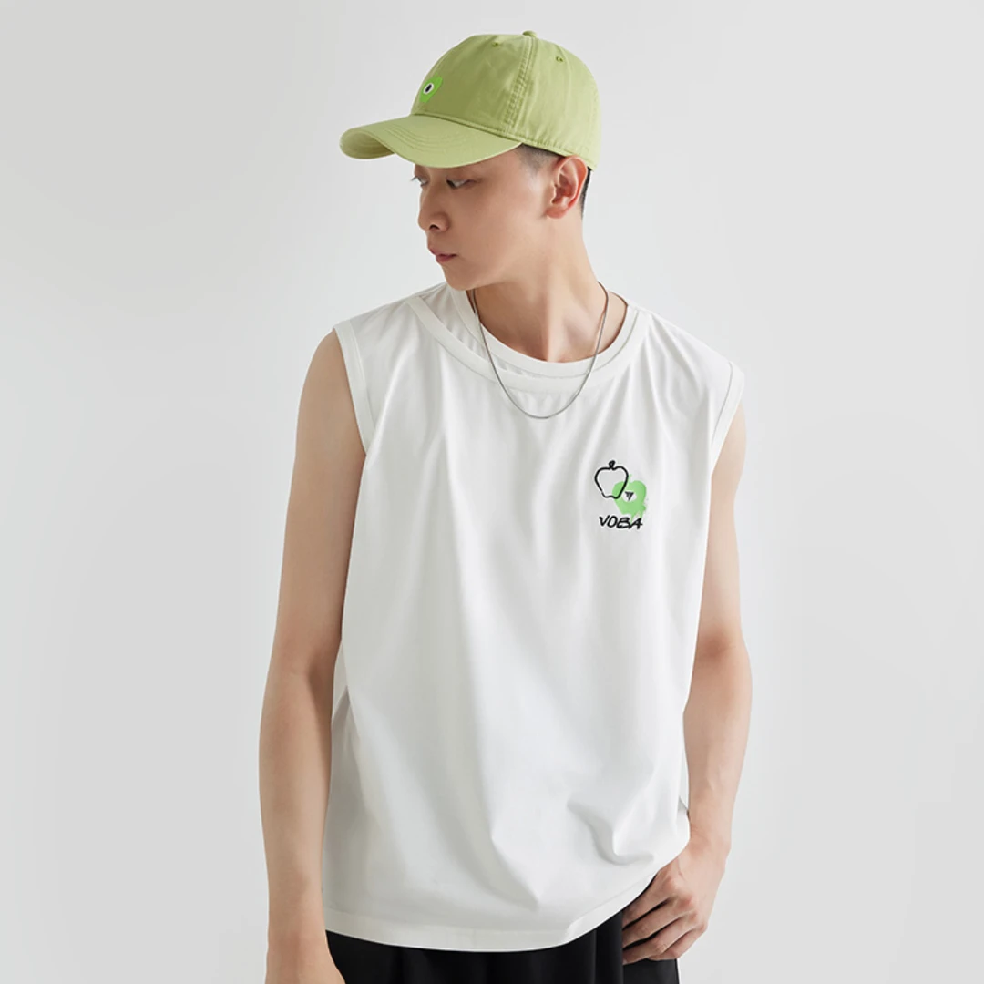 VOBA双领口不对称下摆设计感宽松背心夏VOBA-1-SSBCVT01F80