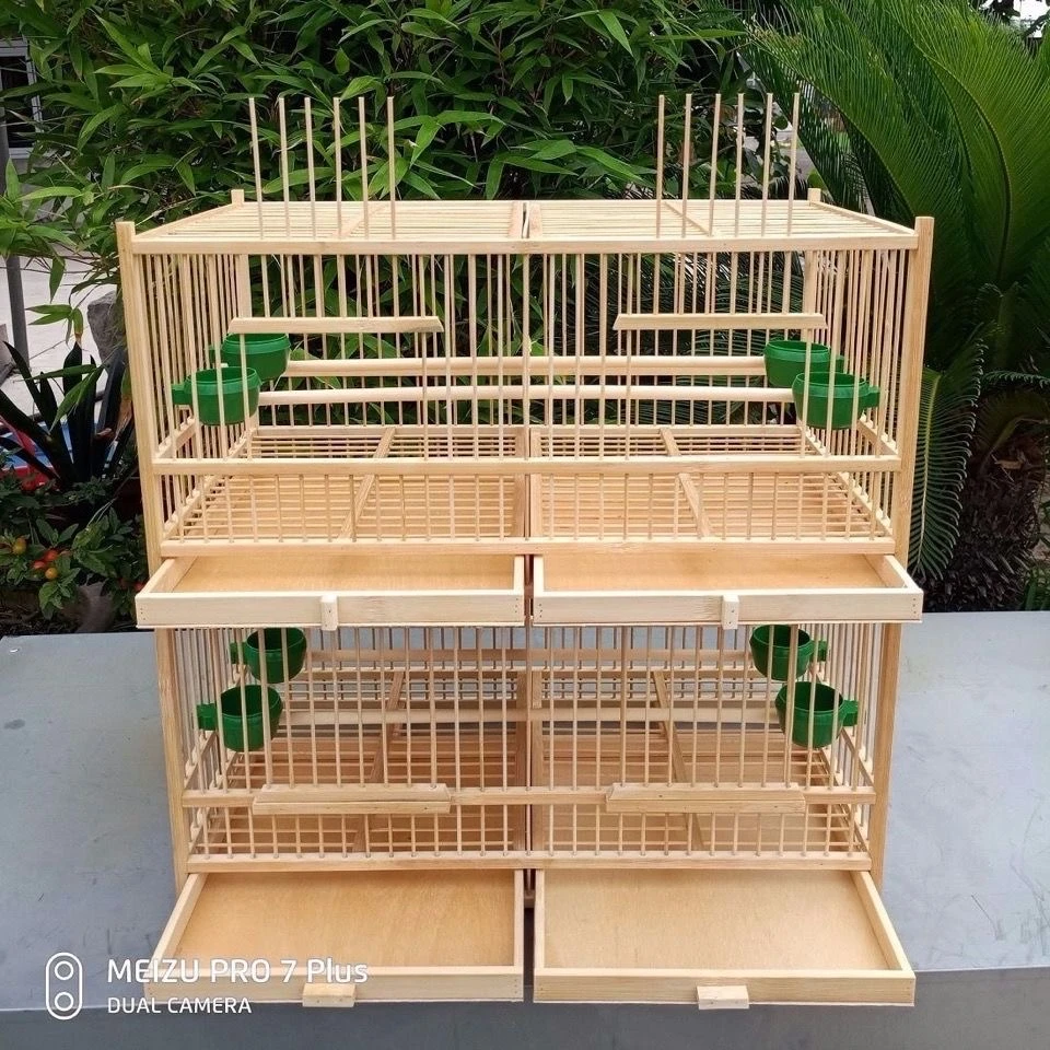 鸟笼精品四格排笼绣眼 玉鸟绣眼芙蓉 珍珠鸟 贝子笼带挂钩