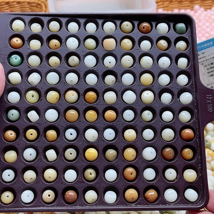 白玉菩提吊坠瑕疵9混珠300颗卡灯牌宠300颗