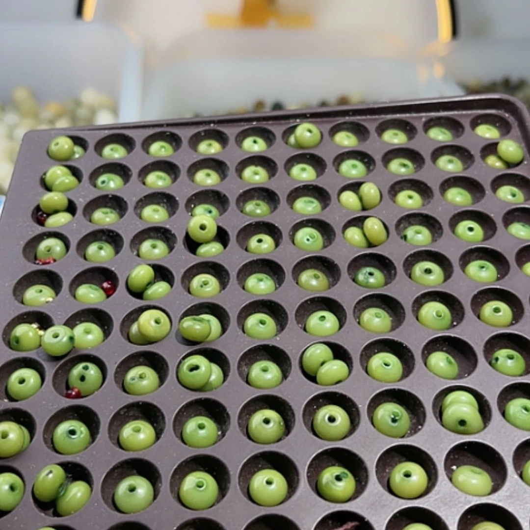 【闪购商品】白玉菩提吊坠瑕疵绿色算盘200