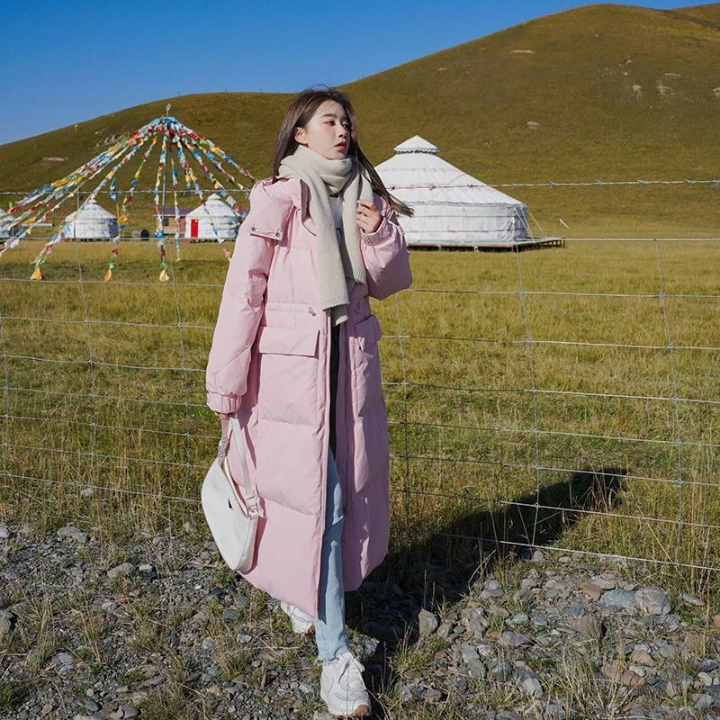 爆款羽绒棉服女长款2025年冬季新款韩版宽松加厚棉衣外套过膝棉袄