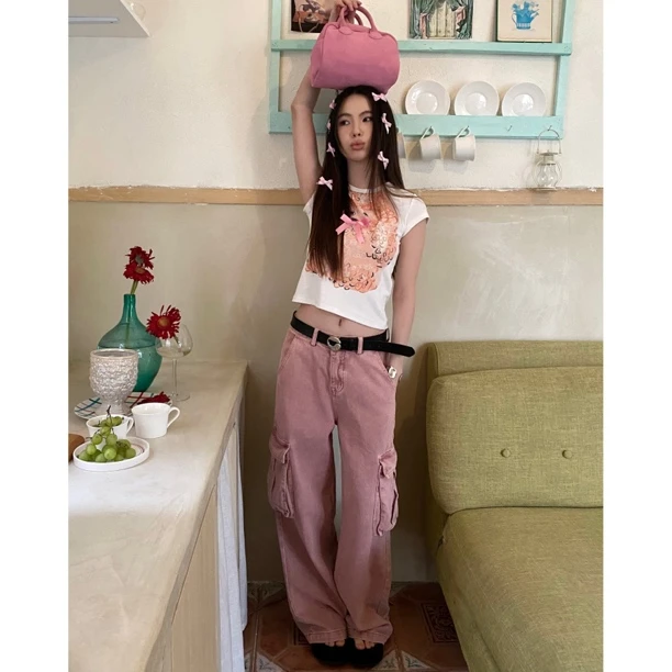 馒头 福（1mtl128#）水洗阔腿牛仔裤 7-9