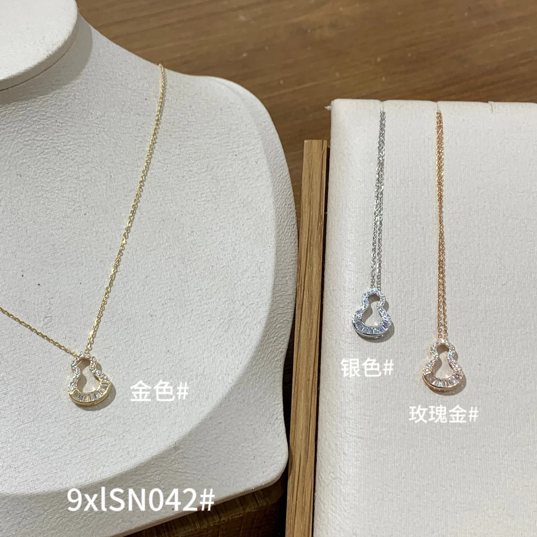 非金属树脂项链 XIMAN（9xlSN042#）简约葫芦型项链 9-418