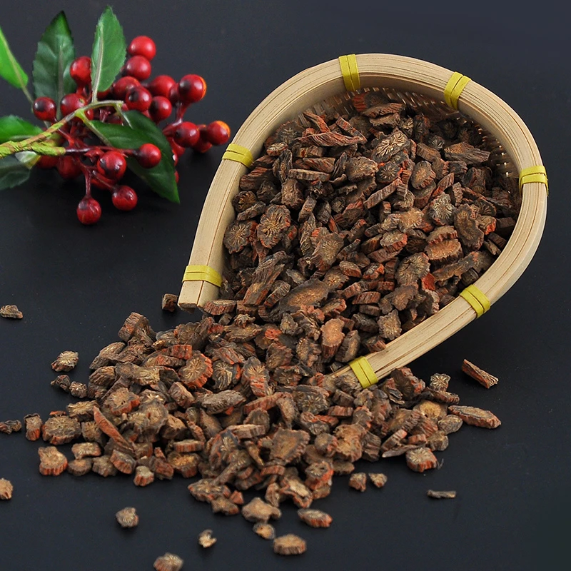 【丹参片500g】四川红皮紫芯丹参可磨粉