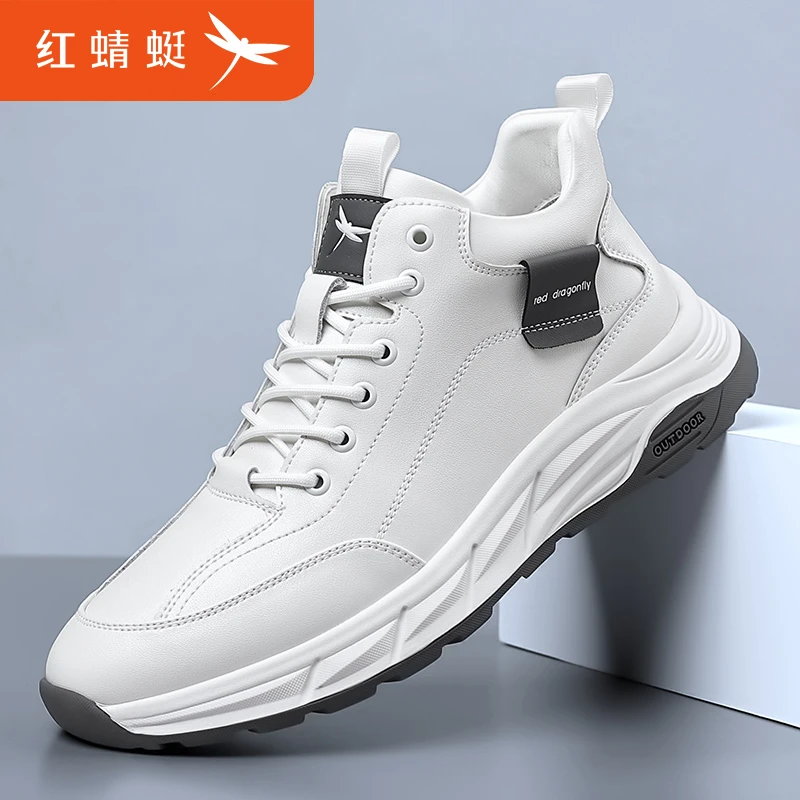 红蜻蜓男鞋夏季新款时尚运动休闲鞋透气百搭高帮鞋男潮鞋C0233562