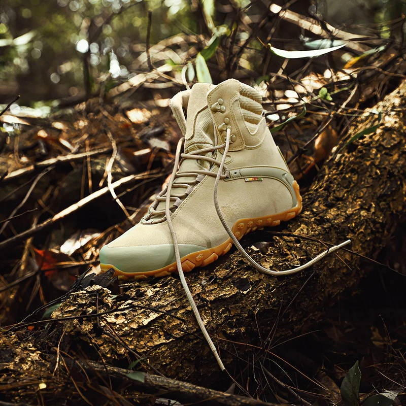 祥冠户外登山鞋运动徒步鞋高帮耐磨防风防沙防水爬山鞋情侣款工鞋