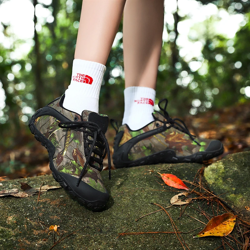 祥冠户外徒步登山鞋迷彩色低帮运动鞋男女同款情侣户外运动爬山鞋