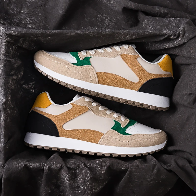 男鞋阿甘鞋2024新款秋季潮流百搭时尚休闲多巴胺板鞋运动鞋舒适男