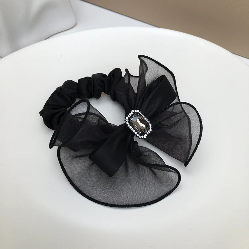 2022蝴蝶结发绳韩版优雅气质时尚洋气头绳头花简约气质高级感发饰