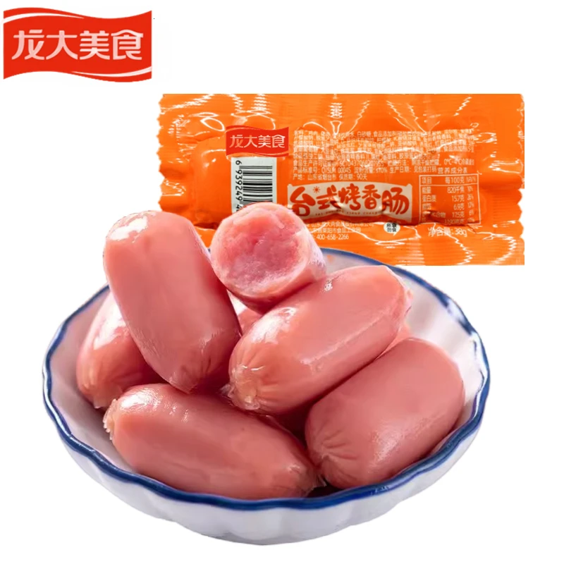 龙大美食台式烤香肠38g*5袋火腿肠肉香台湾风味烤肠即食独立包装