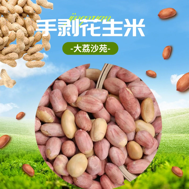 【手剥花生米】顺丰包邮2500g新鲜农家自种去壳花生米纯手工饱满
