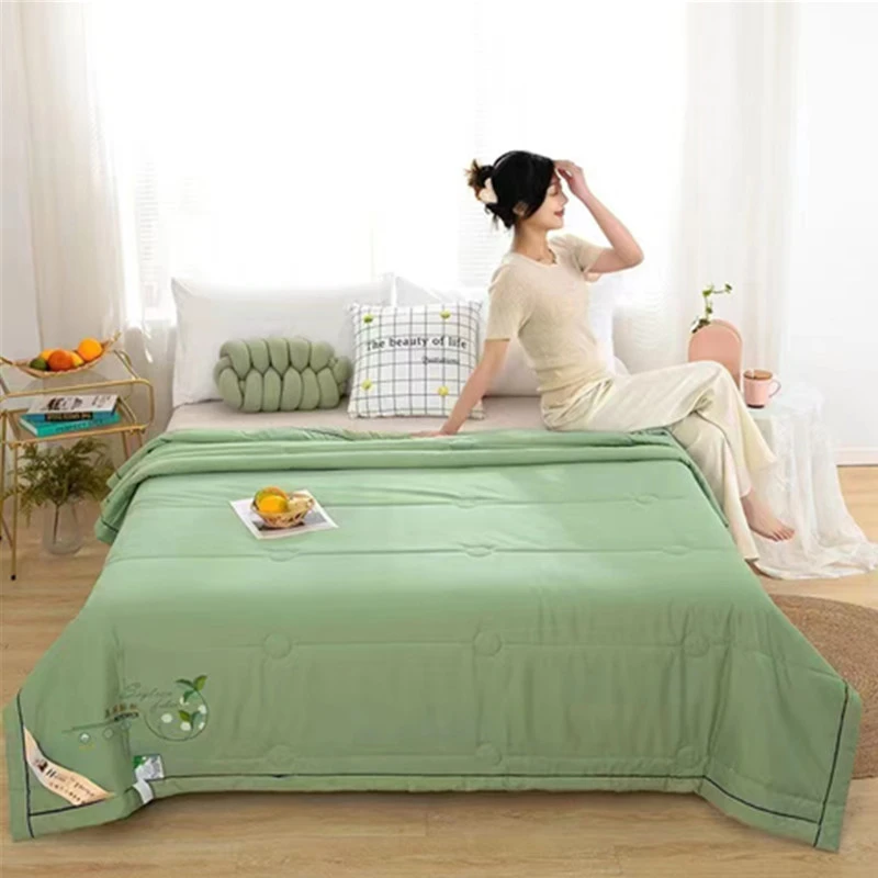 薄款亲肤夏被凉感透气夏凉被学生驱蚊薄荷家纺两面能用