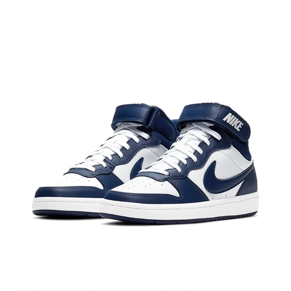 【热销】Nike耐克蓝白经典百搭小黑曜石女款中帮休闲板鞋CD7782-107