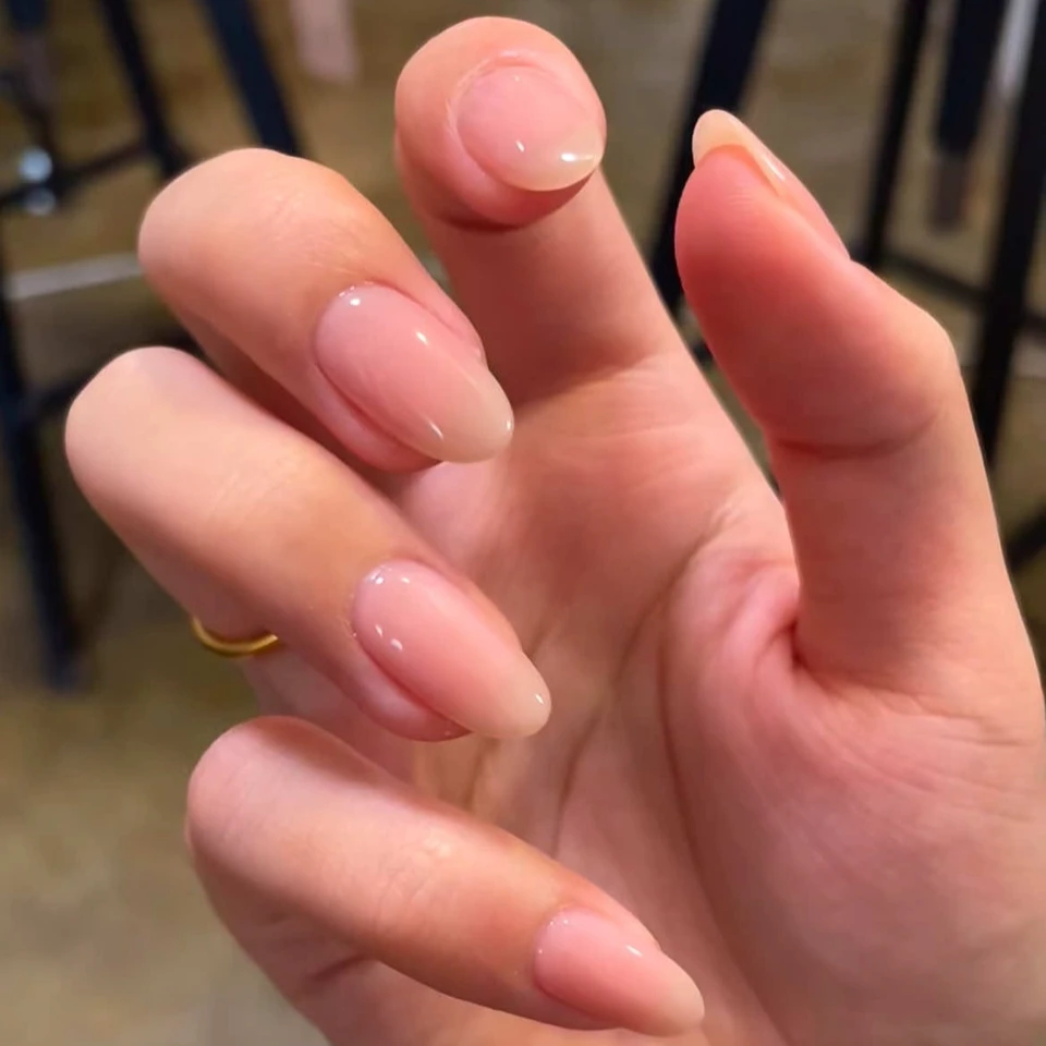 【甄嬛】冰透裸色多甲型简约日常穿搭嬛嬛本甲色纯手工穿戴甲10片装