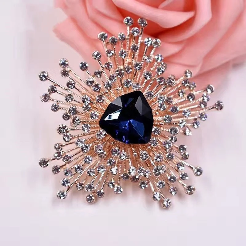 合金胸针 日韩太阳花胸针高档别针韩国奢华高贵大衣外套开衫轻奢