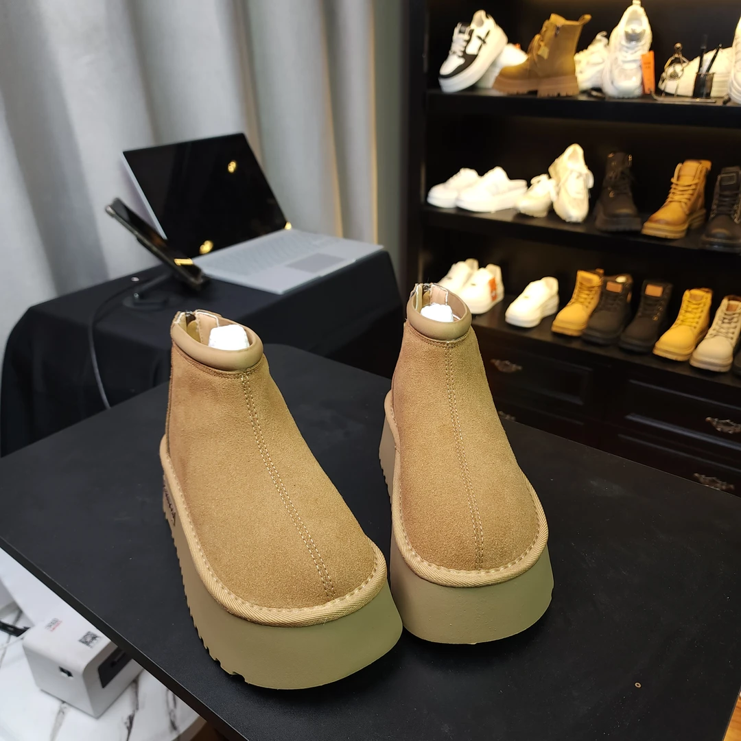 Guliz新疆包邮新款-D78雪地靴秋冬时尚百搭加绒冬季网红厚底