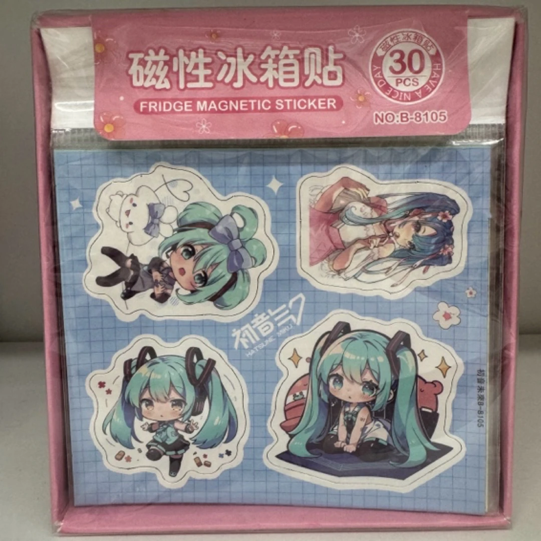 动漫磁性冰箱贴混发一盒30个