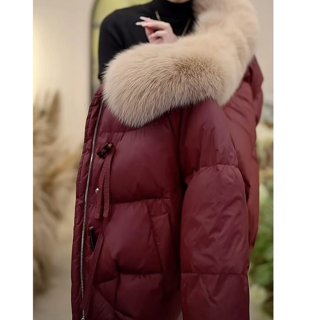 【DP】甄选-优雅冬韵 | 爆款高端气质毛领百搭保暖纯色冬季羽绒服