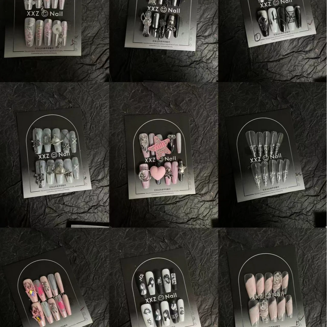 纯手工制作穿戴甲孤品微瑕No退No换两单包邮穿戴式穿戴甲片超闪